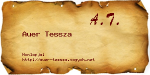 Auer Tessza névjegykártya